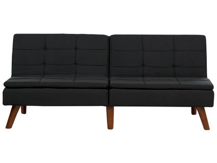 Canapé Convertible 3 Places Noir Ronne