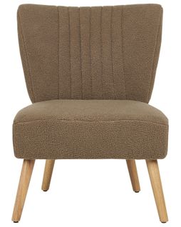 Bouclé Fauteuil Marron Vaasa