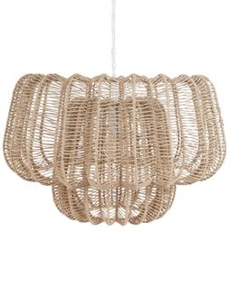 Lampe à Suspension Beige Saisi