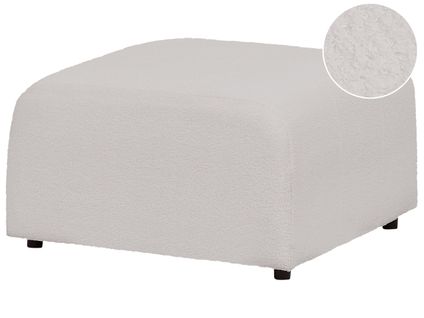 Ottoman En Bouclé Gris Clair 75 X 74 Cm Falsterbo