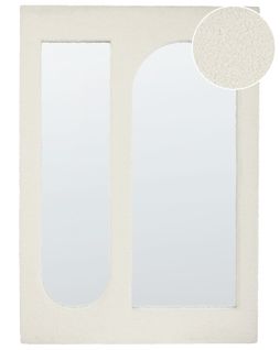 Bouclé Miroir 100 Cm Blanc Cassé Marcigny