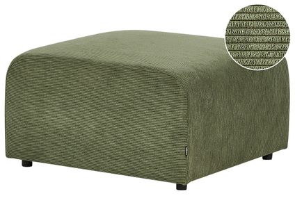 Ottoman En Velours Côtelé Vert 75 X 74 Cm Falsterbo