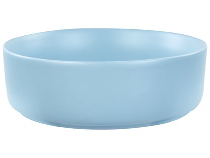 Lavabo En Céramique D 37 Cm Bleu Gudar