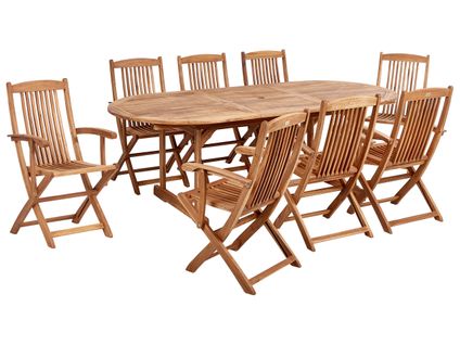 Set De Salle à Manger Bois Solide Bois Clair Maui Ii