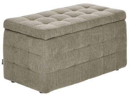 Pouf De Rangement Michigan Tissu Vert Olive