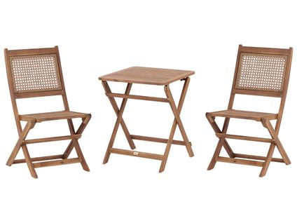 Ensemble Pour Bistro Pliant Paraggi Bois D'acacia Certifié Marron