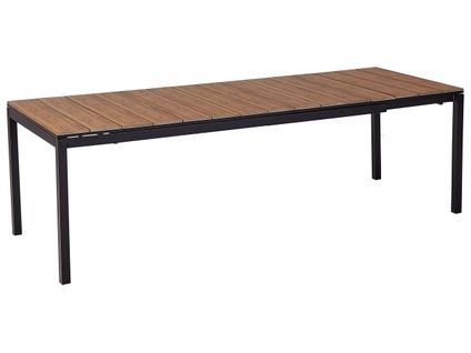 Table De Salle à Manger De Jardin Extensible Tofane 198/248 Cm 90 Cm Marron