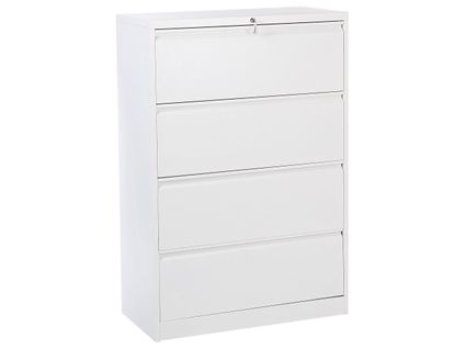 Meuble De Rangement Halite Métal Blanc