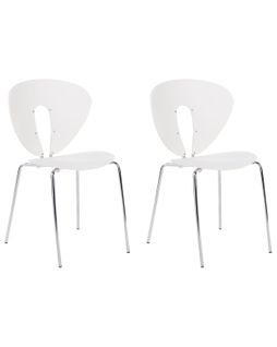 Lot De 2 Chaises De Salle à Manger Tracy Blanc