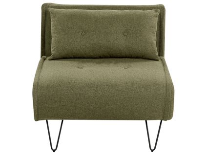 Fauteuil Convertible Vestfold Tissu Vert Olive