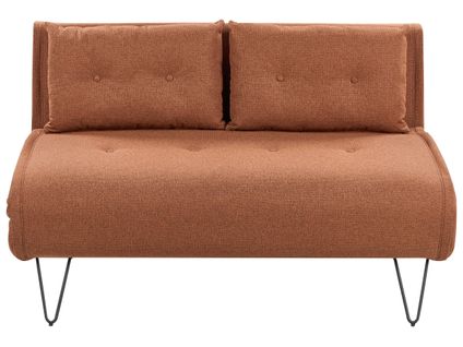 Canapé-lit 2 Places Vestfold Tissu Orange