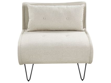 Fauteuil Convertible Vestfold Tissu Beige Clair