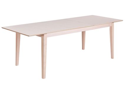 Table De Salle à Manger Extensible Crosby Hêtre Clair 180/240 Cm 90 Cm