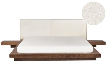 Lit à Eau Bouclé Zen 180 X 200 Cm Frêne Marron