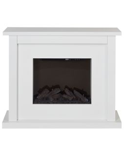 Chauffage De Cheminée Électrique Karoo Avec Télécommande Blanc