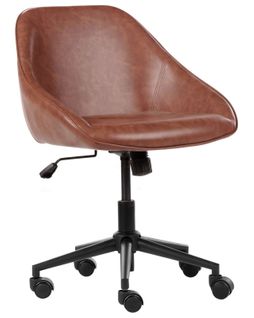 Chaise De Bureau Bardsdale Cuir Pu Marron