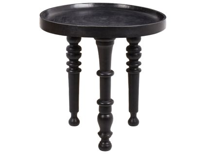 Table D'appoint Leeton Bois De Manguier Noir