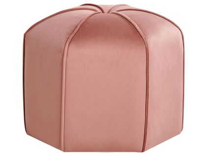 Pouf Wishek Velours Rose