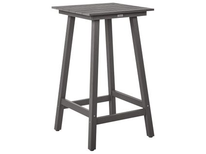 Table De Bar De Jardin Adirondack 60 Cm 59 Cm Matière Synthétique Gris Foncé