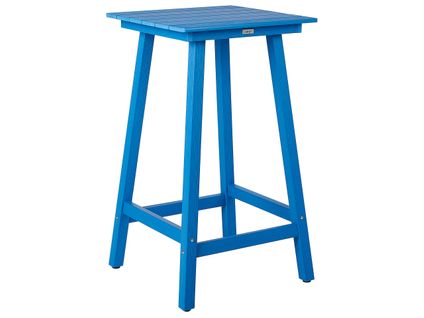 Table De Bar De Jardin Adirondack 60 Cm 59 Cm Matière Synthétique Bleu