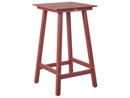 Table De Bar De Jardin Adirondack 60 Cm 59 Cm Matière Synthétique Rouge
