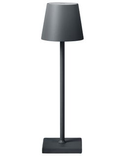 Lampe De Table LED Sans Fil Baceiro Avec Variateur Métal Gris Foncé