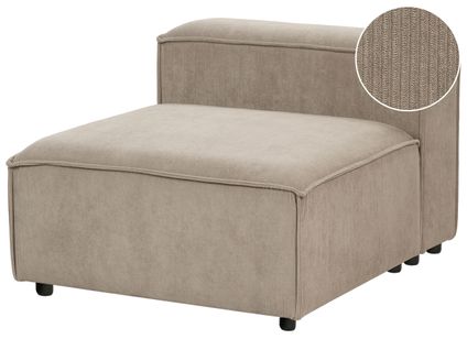 Module Fauteuil Ardal Velours Côtelé Taupe