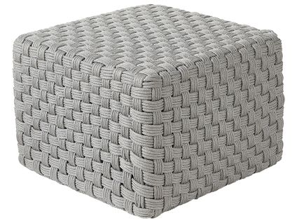 Pouf Nalli Matière Synthétique Gris
