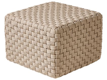Pouf Nalli Matière Synthétique Taupe