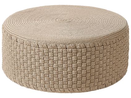 Pouf De Jardin ⌀ 70 Cm Beige Mithi