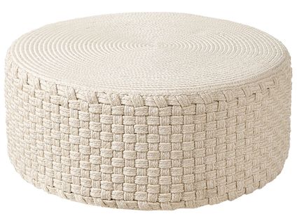 Pouf De Jardin ⌀ 70 Cm Beige Clair Mithi