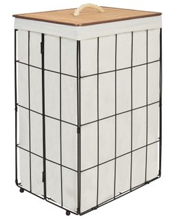 Panier Mirissa Métal Noir 72 L