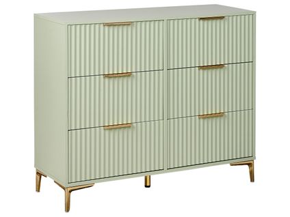 Commode à 6 Tiroirs Walcott Vert Clair