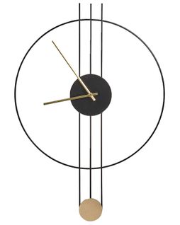 Horloge Murale Anniviers 44 Cm Métal Noir