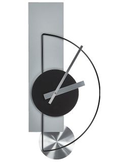 Horloge Murale Cevins 31 Cm Métal Gris Clair