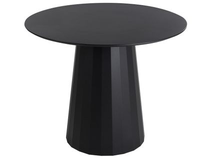 Table De Repas Plato Noir 100 Cm 100 Cm Métal