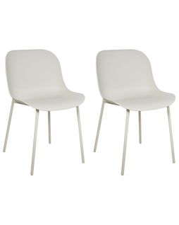 Lot De 2 Chaises De Salle à Manger Beloit Beige Clair