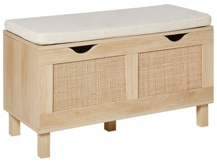 Banc De Rangement Washington Marron Clair