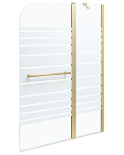 Paroi De Bain Douche Tuapi 140 X 100 Cm Doré