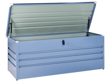 Coffre De Rangement Cebrosa Métal 165 Cm 70 Cm Bleu