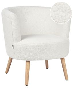 Fauteuil Odenzen Bouclé Blanc