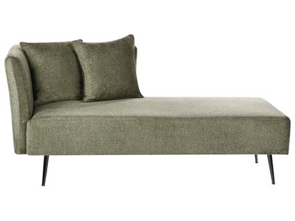 Méridienne Côté Gauche Riom Tissu Vert