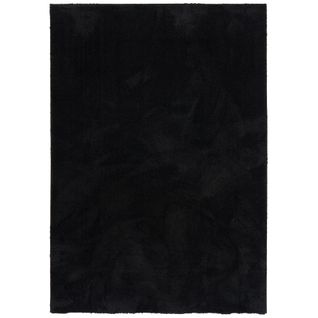 Tapis à Poils Longs Silky 200x290cm Noir