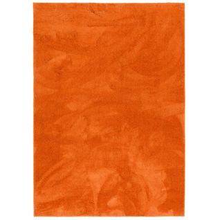 Tapis à Poils Longs Silky 80x150cm Orange