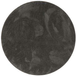 Tapis à Poils Longs Melia Rond 160cm Anthracite