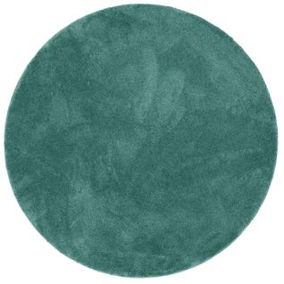 Tapis à Poils Longs Silky Rond 200cm Vert Clair