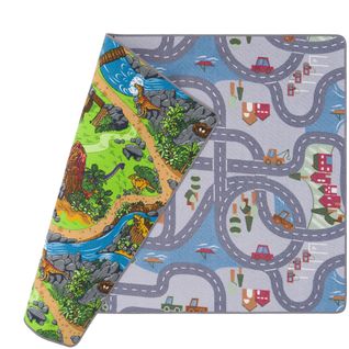 Tapis Rues Réversible 160x240cm Gris