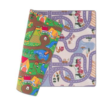 Tapis Rues Réversible 80x200cm Vert Clair