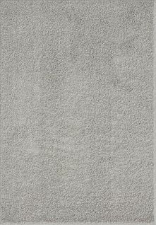 Tapis Foxy Shaggy Uni Lavable Antidérapant, Gris, 80x150 Cm
