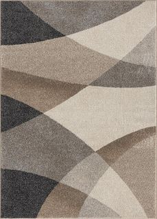 Tapis Pearl Moderne Salon Découpe Contour, Beige, 200x280 Cm